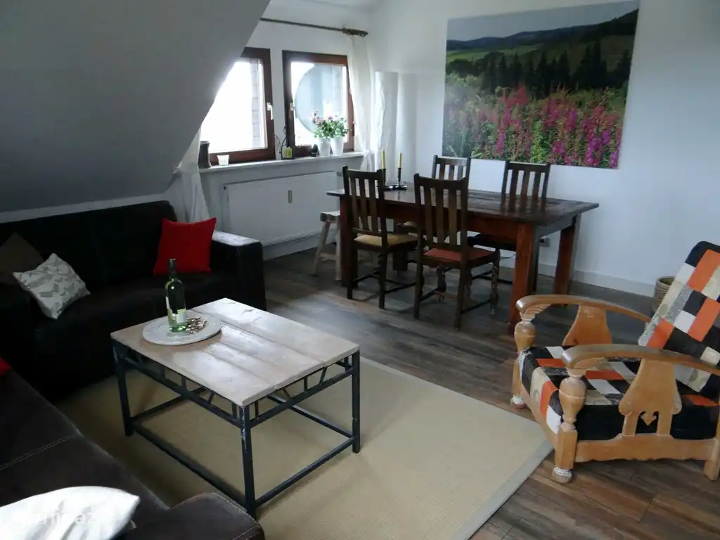 Apartamento en la parte superior de la sala de estar