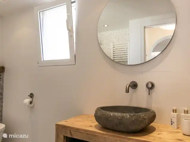 Villa la Siësta huren in Spanje, Costa Blanca, Moraira - vakantiehuis Moderne badkamer met toilet, douche en wastafel