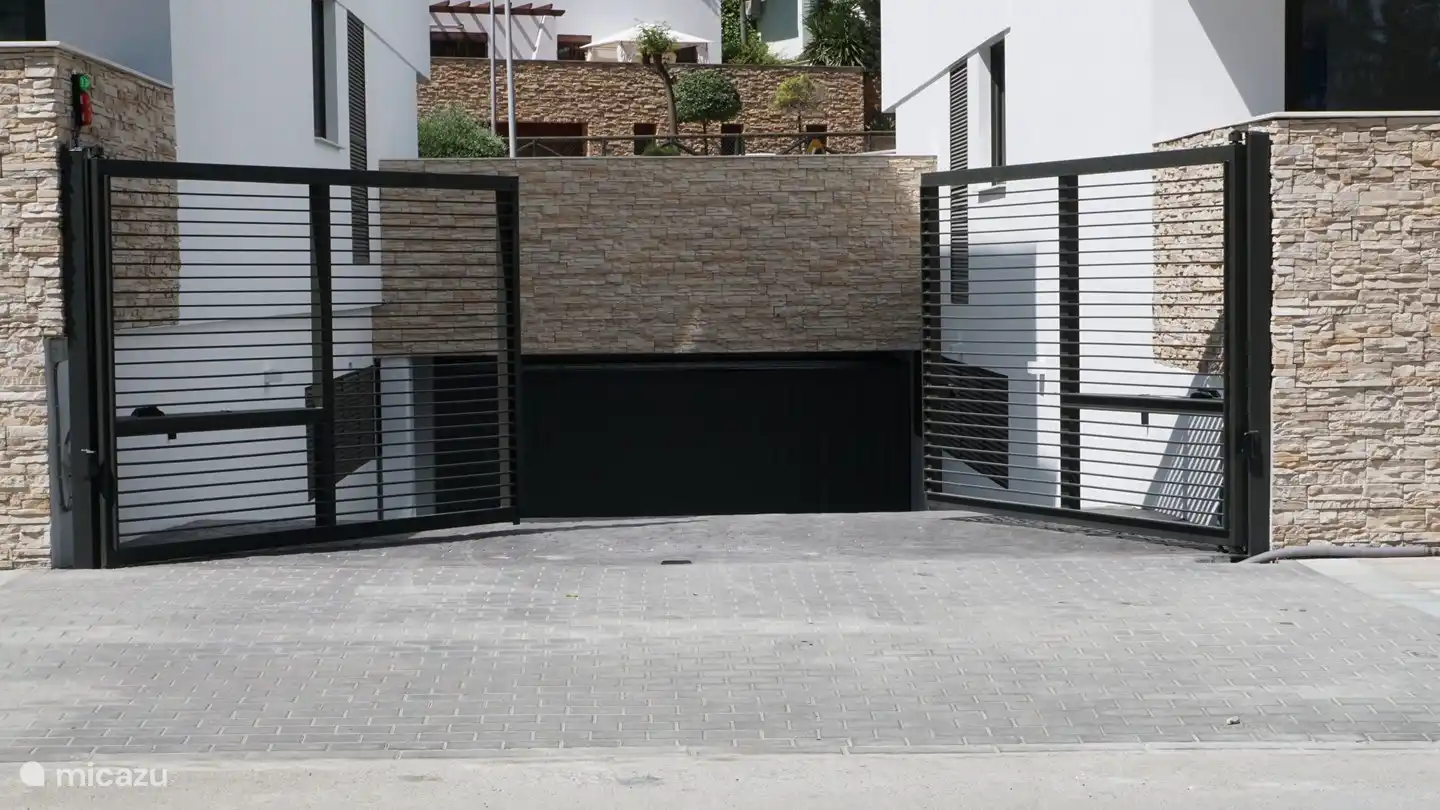 Access to the secure car park