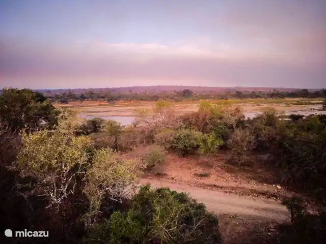 Maison de la rivière Marlothi | Afrique du Sud, Mpumalanga, Marloth Park - maison de vacances La rivière Crocodile, lorsque vous sortez du jardin et traversez la route, vous pouvez y accéder directement.