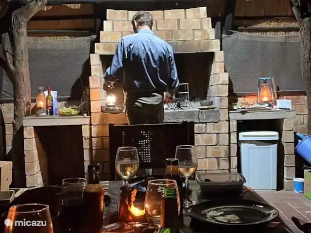 Maison de la rivière Marlothi | Afrique du Sud, Mpumalanga, Marloth Park - maison de vacances Le braai intérieur