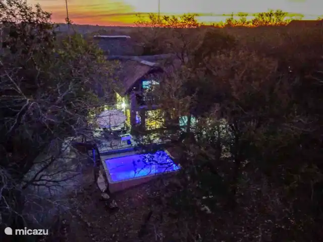 Maison de la rivière Marlothi | Afrique du Sud, Mpumalanga, Marloth Park - maison de vacances Coucher de soleil à Marloth.