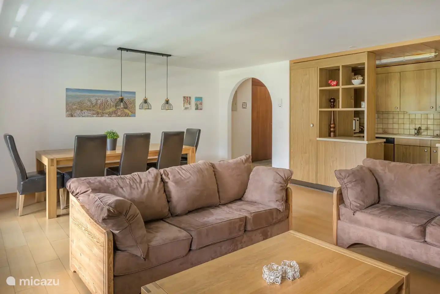 1 Großes Wohn- Esszimmer mit offener Küche