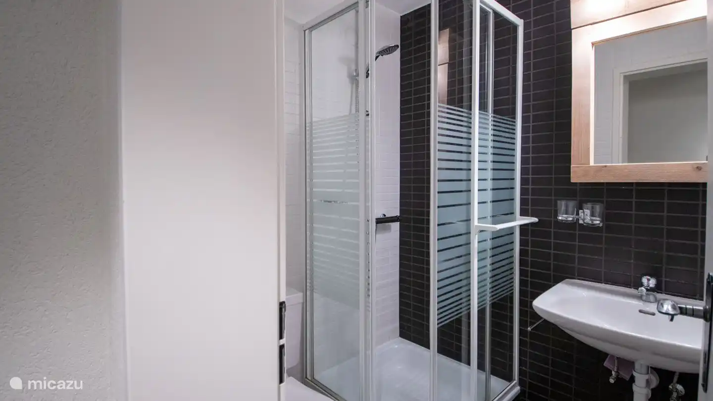 Douche/toilette et lavabo