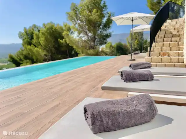 Villa Mostalla | Espagne, Costa Blanca, Pego - villa Chaises longues à la piscine à débordement