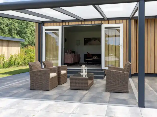 Location de Vacances Pays-Bas, Drenthe, Havelte, chalet - Chalet Mulligan Terrasse près du salon