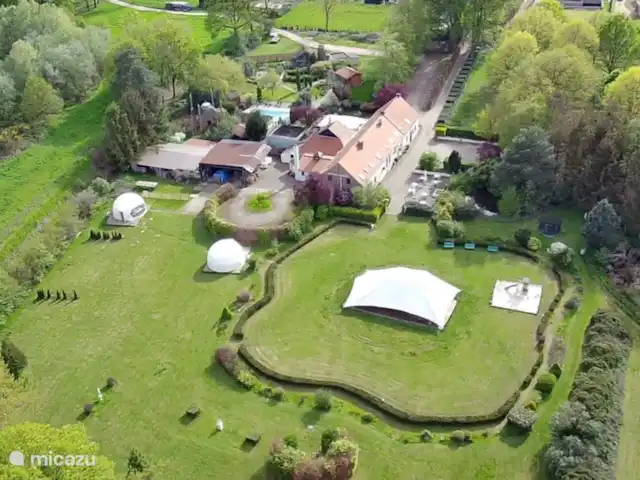 Authentique maison de vacances Parkhoeve | Belgique, Limbourg, Beringen - maison de vacances Photo aérienne Parkhoeve