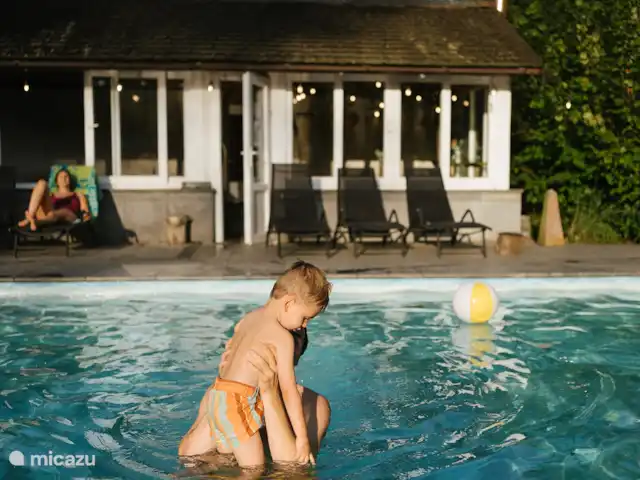 Authentique maison de vacances Parkhoeve | Belgique, Limbourg, Beringen - maison de vacances Piscine
