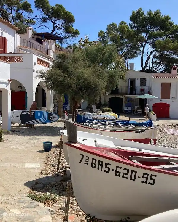 Old fishermen's houses near Palamos.