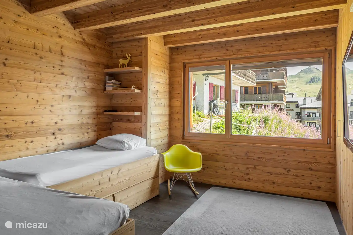 1 slaapkamer met 2 eenpersoonsbedden