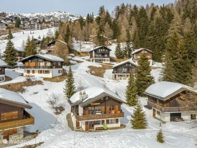 Location de Vacances Suisse, Valais, Bettmeralp, appartement - Toggi EG Vue d'hiver de Toggi