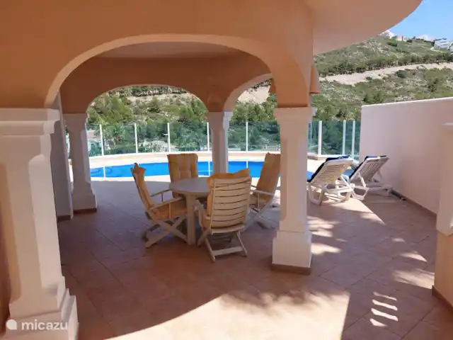 villa huren in Spanje, Costa Blanca, Moraira – Vall Paradijs Naya pooldeck