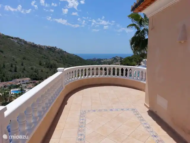 villa huren in Spanje, Costa Blanca, Moraira – Vall Paradijs Terras hoofdslaapkamer