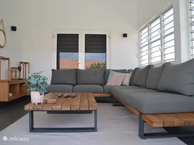 Cas curadise en Curazao, Bandabou (oeste), Fontein - villa Sala de estar fuera de la sala de estar