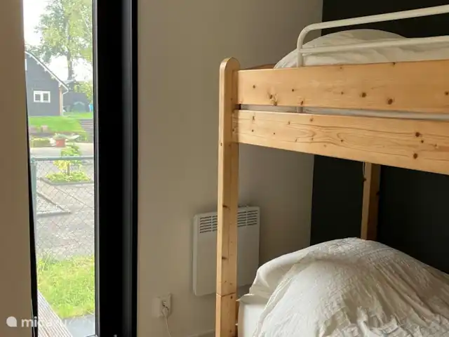 Fietsen, Nederland, Friesland, Oudwoude, bungalow De kolibrie Slaapkamer 2