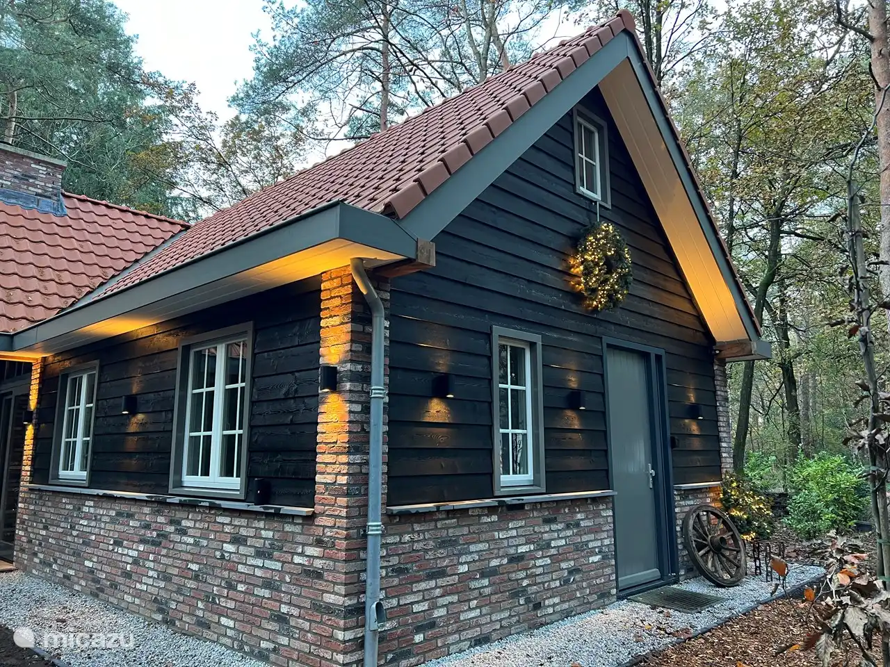 Vue de face de la maison