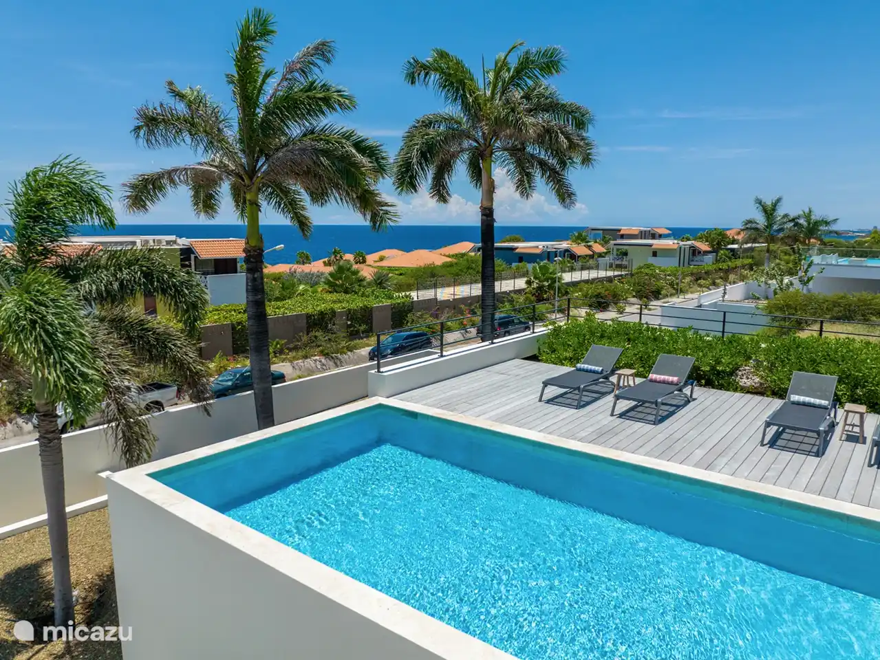 Beautiful sea view from the swimming pool