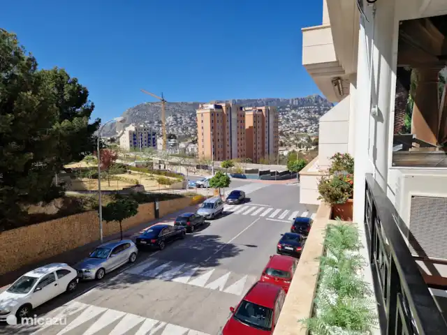 appartement huren in Spanje, Costa Blanca, Calpe – Appartement Calpe Uitzicht vanaf balkon