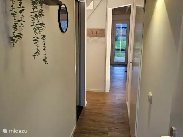 Moderne 6 pers. maison de vacances | Pays-Bas, Overijssel, Gramsbergen - maison de vacances Entrée de Time4vacay avec vue sur l'étang à poissons.