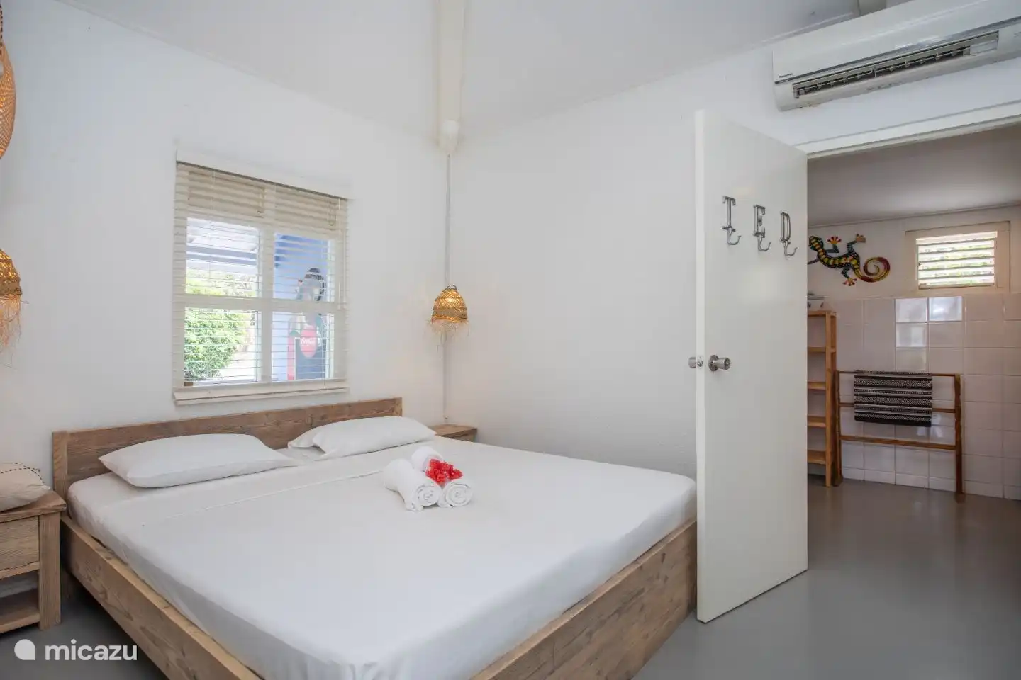 Schlafzimmer mit Klimaanlage