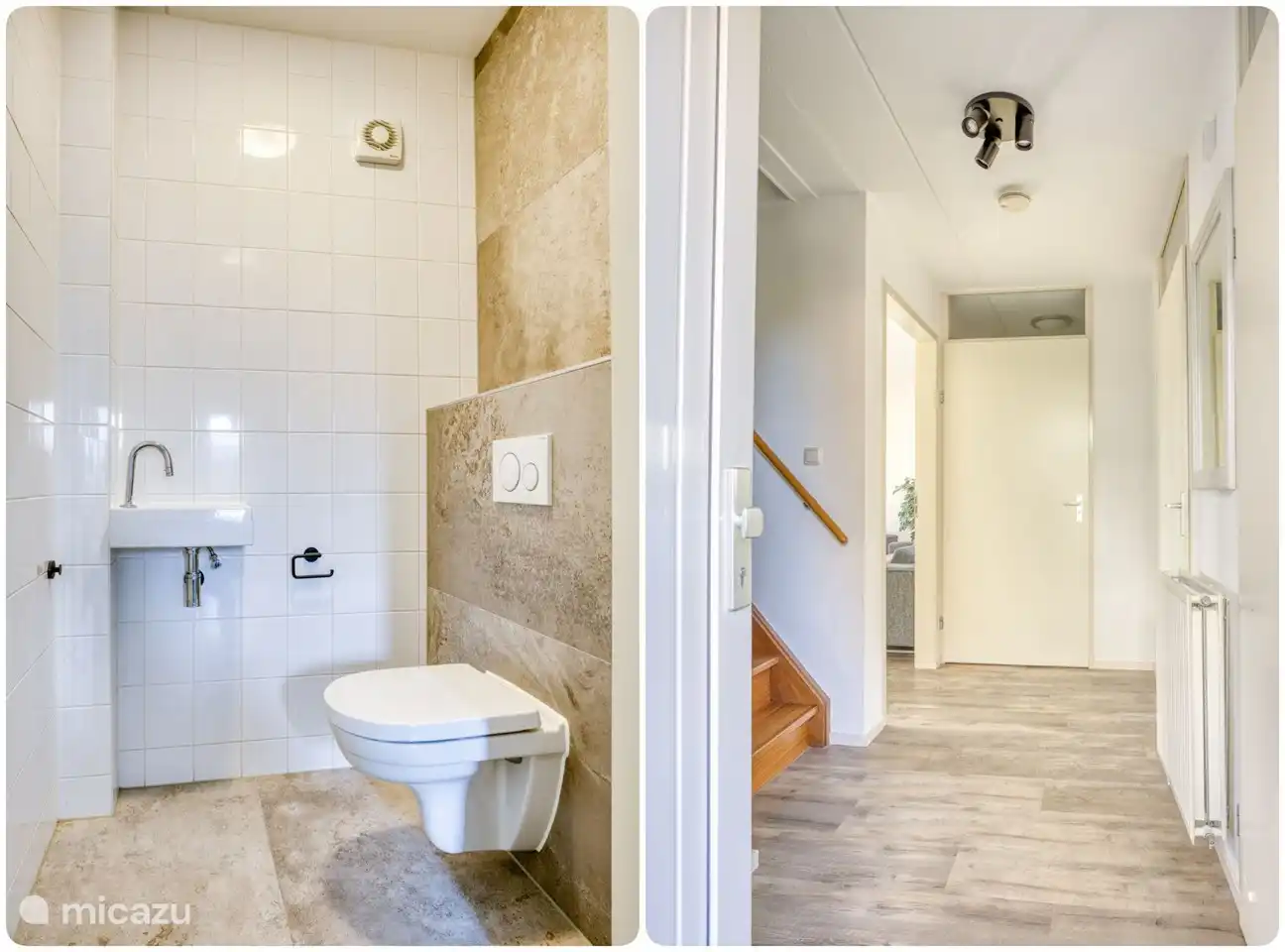 Separates WC im Erdgeschoss.