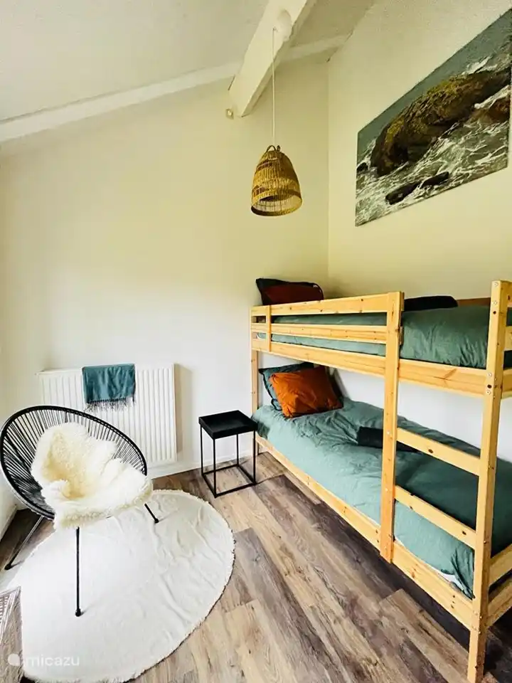 Tweede slaapkamer met stapelbed