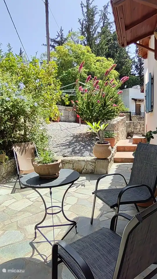 Sitting area at the front of the house