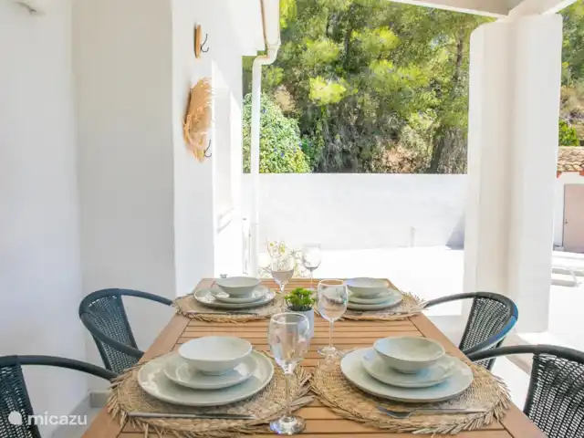 Villa Domingo | Espagne, Costa Blanca, Benissa - villa Dîner d'ambiance dehors à l'ombre