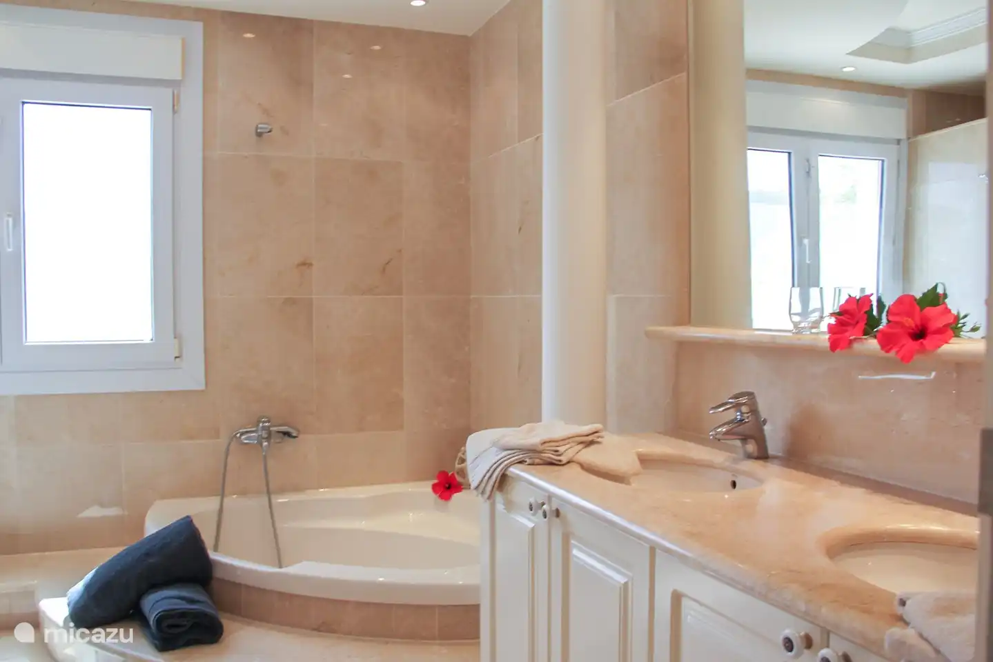 Salle de bain avec baignoire