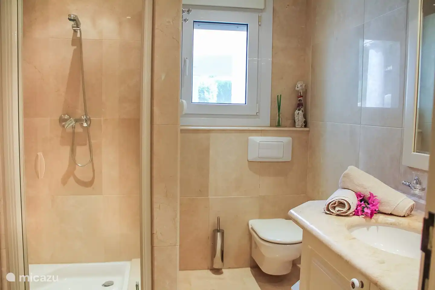 Salle de bain avec douche