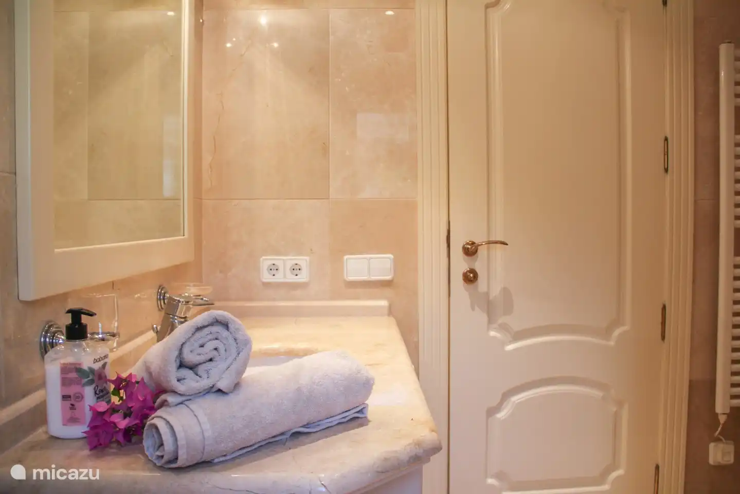 Salle de bain avec douche