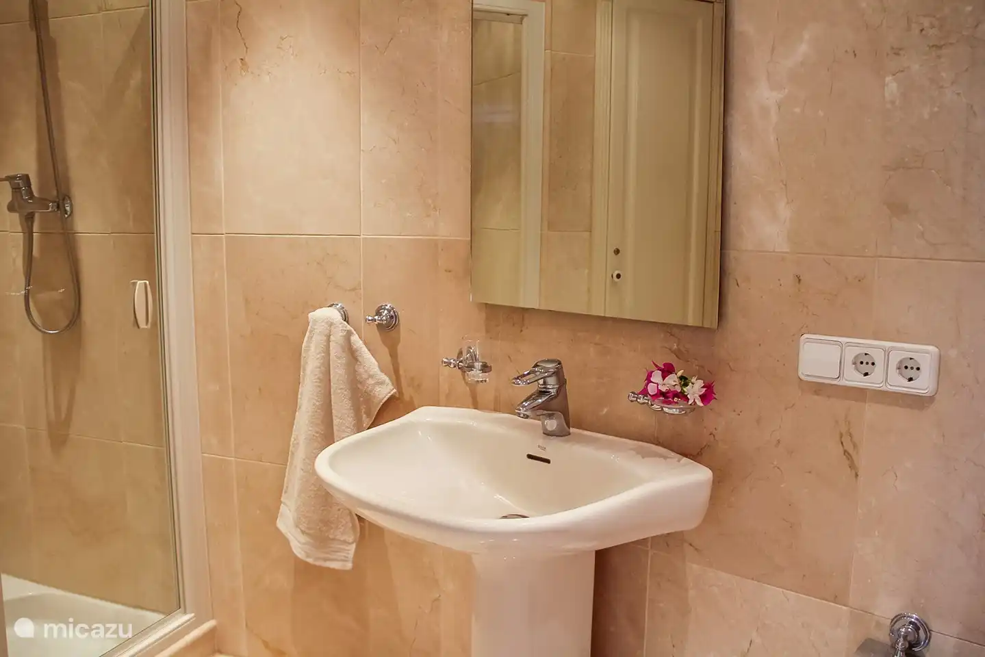 Salle de bain avec douche