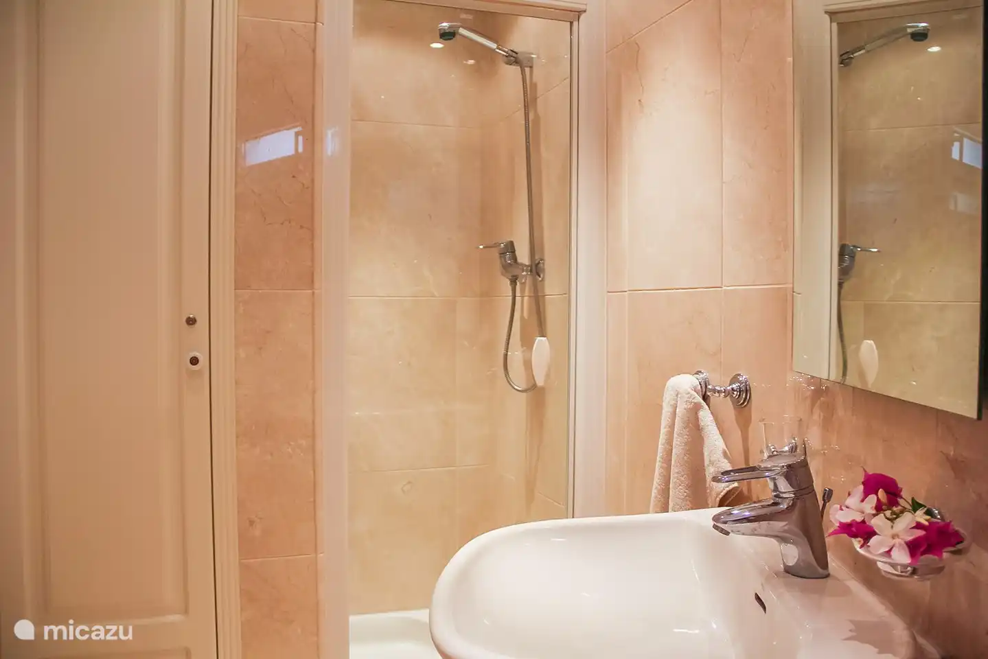 Salle de bain avec douche