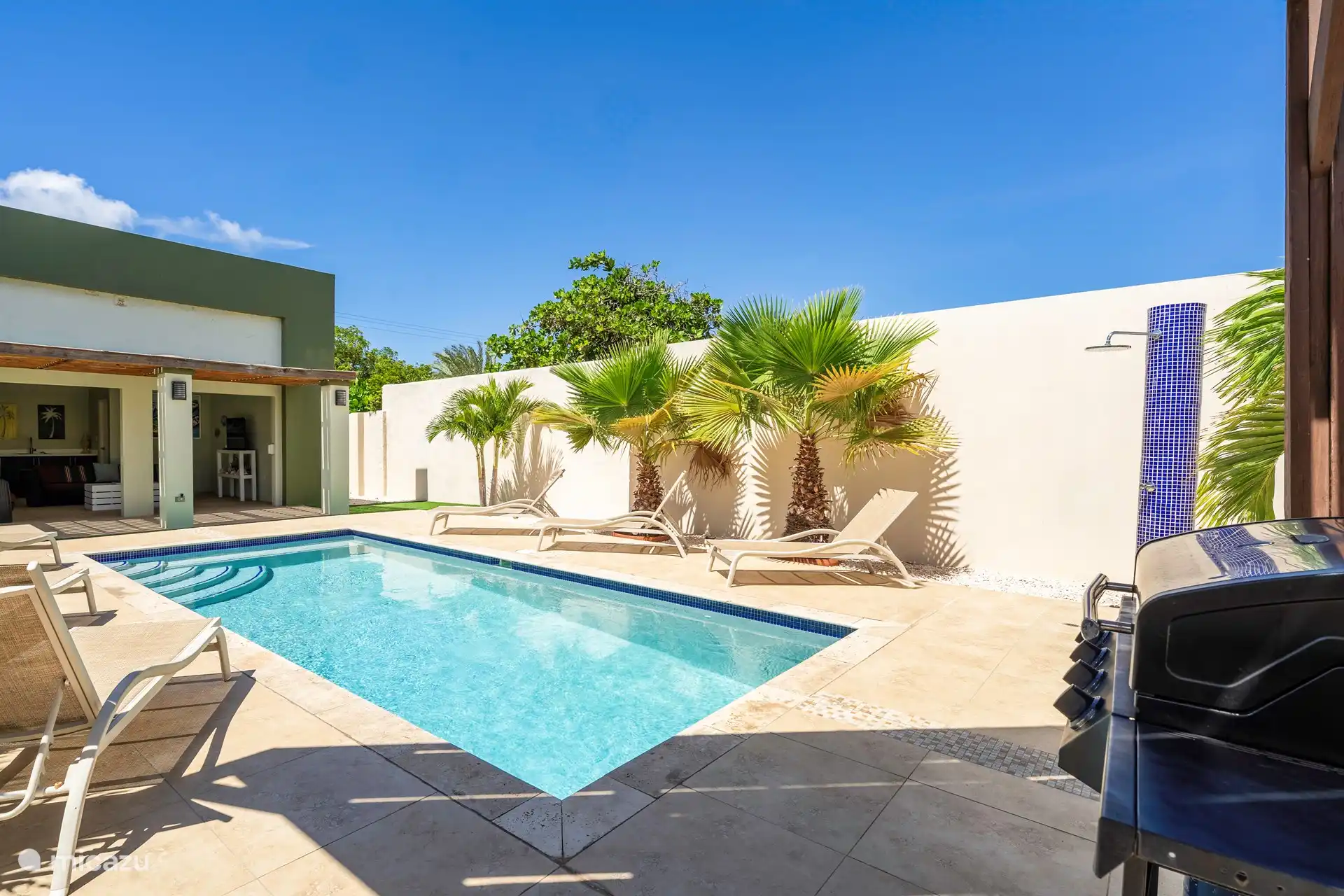 Jardín privado con piscina privada