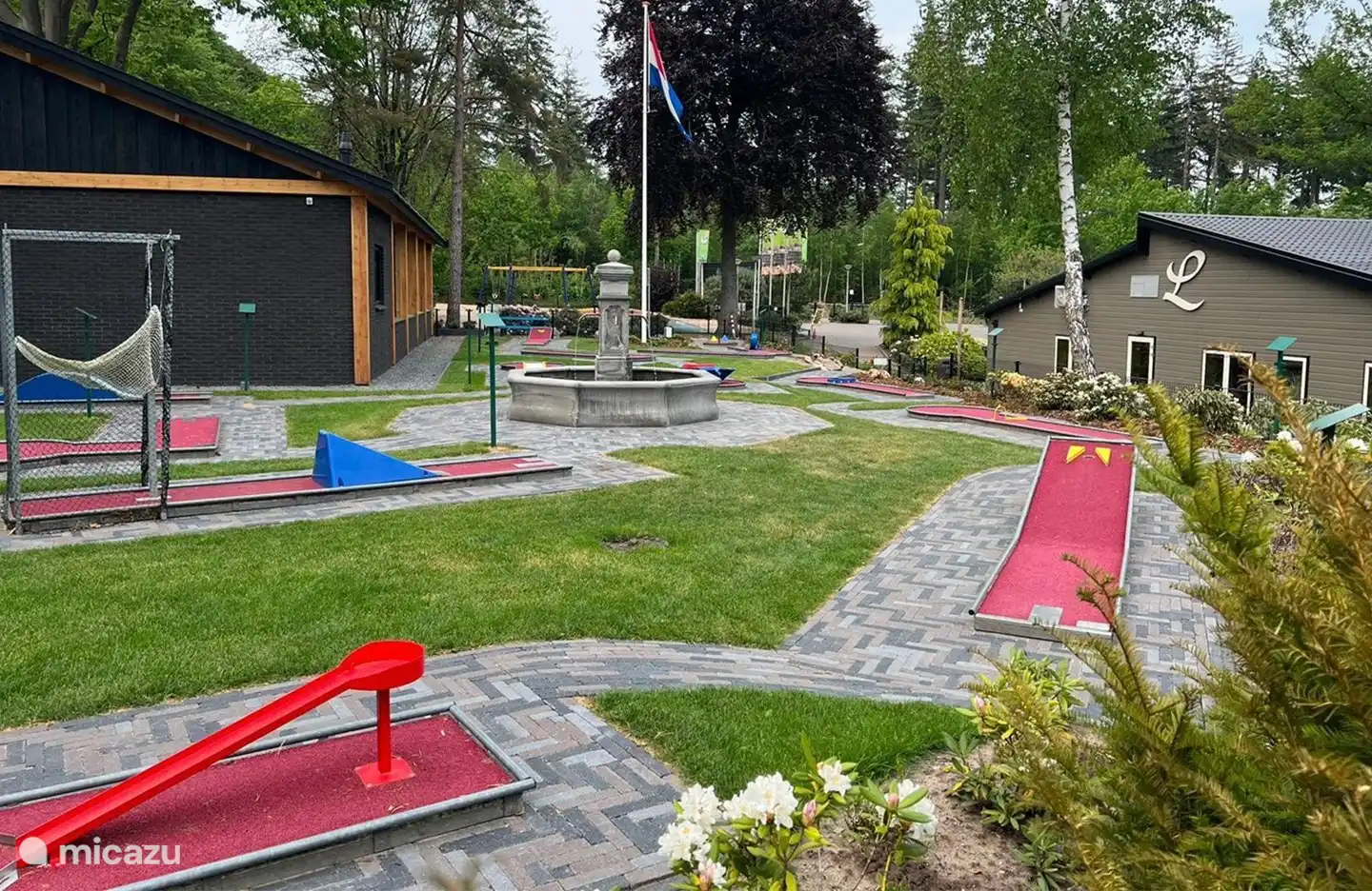 Minigolf op het park