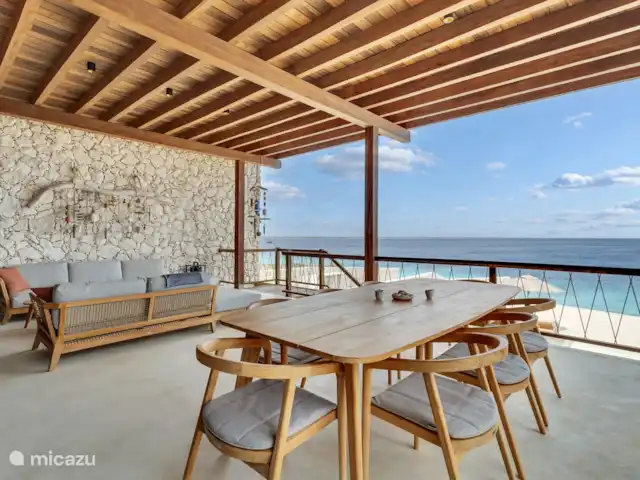Location de Vacances Bonaire, Bonaire, Sabadeco, villa - Reef Villas Bonaire Soleil, face à l'océan Véranda