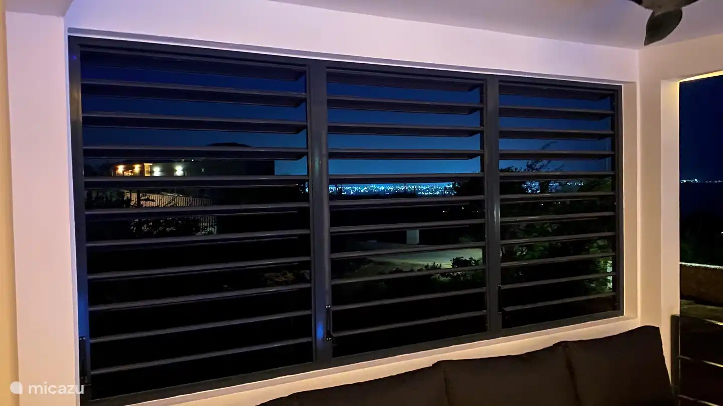 shutters lounge deck, view towards the town of Kralendijk (locally referred to as 'Playa')