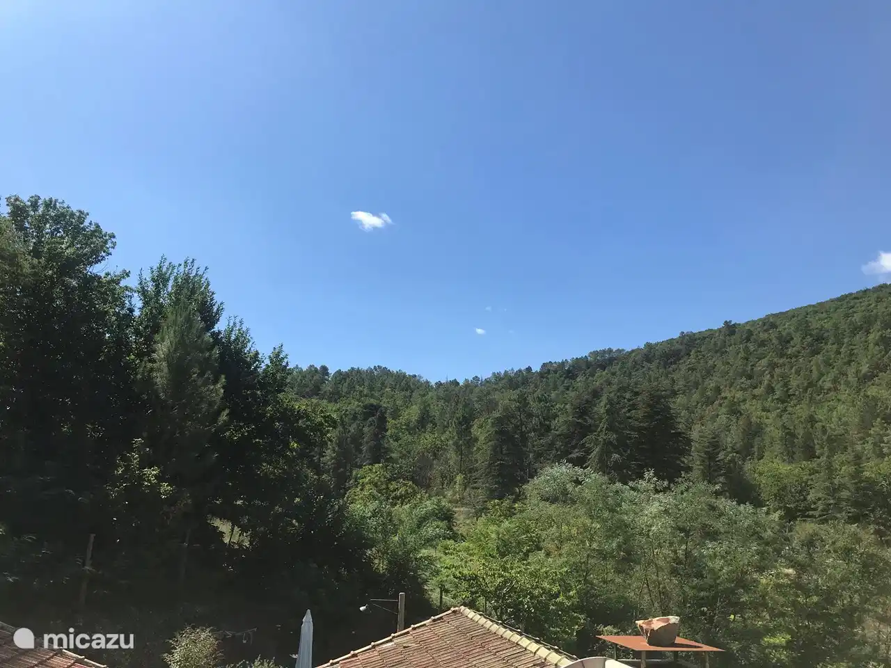 Blick auf die Dachterrasse