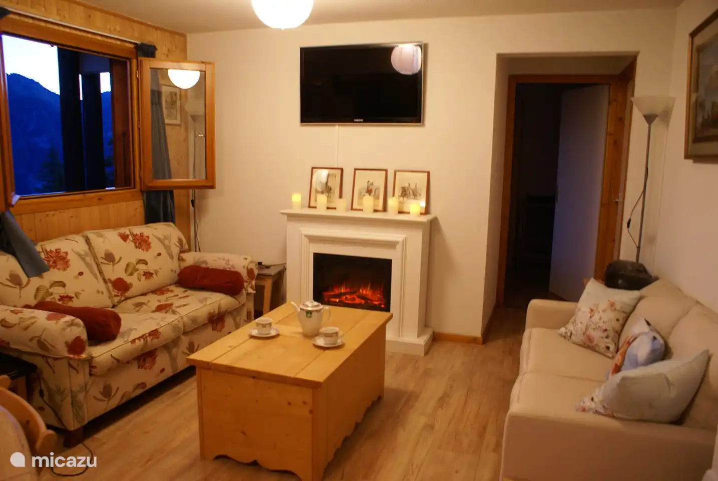 Evening in the living room