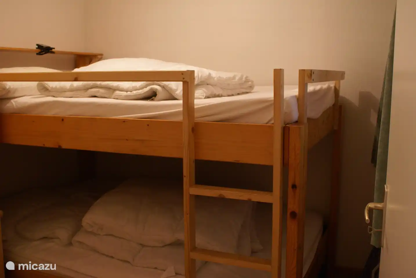 Third bedroom with 4 person bunk bed. A feast for children in particular!