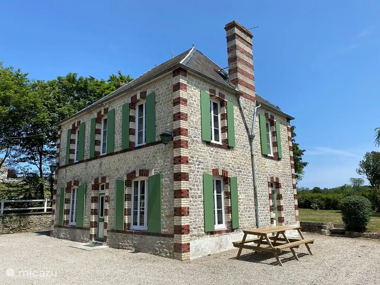 Zuhause, draußen, Garten, Picknicktisch