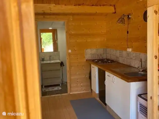 Cabaña L'Oliva | Espagne, Costa Dorada, Tarragone - cabane en bois / lodge Vue depuis l'entrée