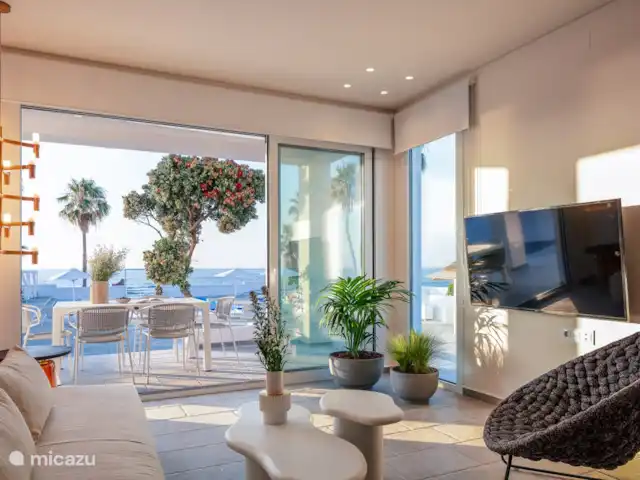 Villa Pueblo | Grèce, Crète, Pigianos Kampos - villa Salon avec télévision