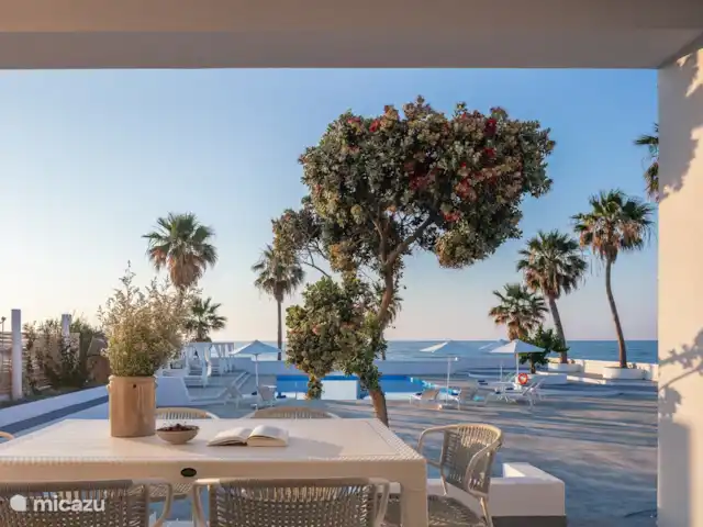 Villa Pueblo | Grèce, Crète, Pigianos Kampos - villa Coin repas extérieur terrasse