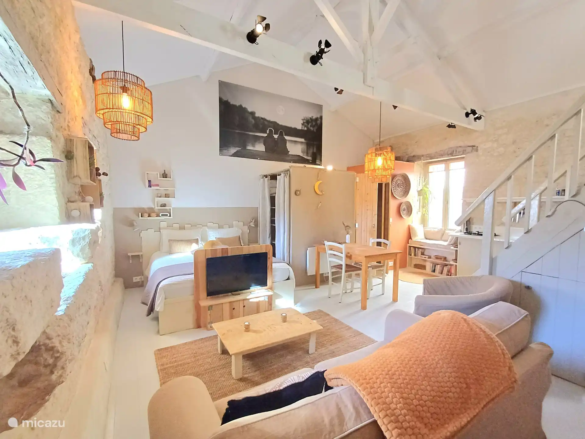 Photo d’ensemble depuis le canapé.