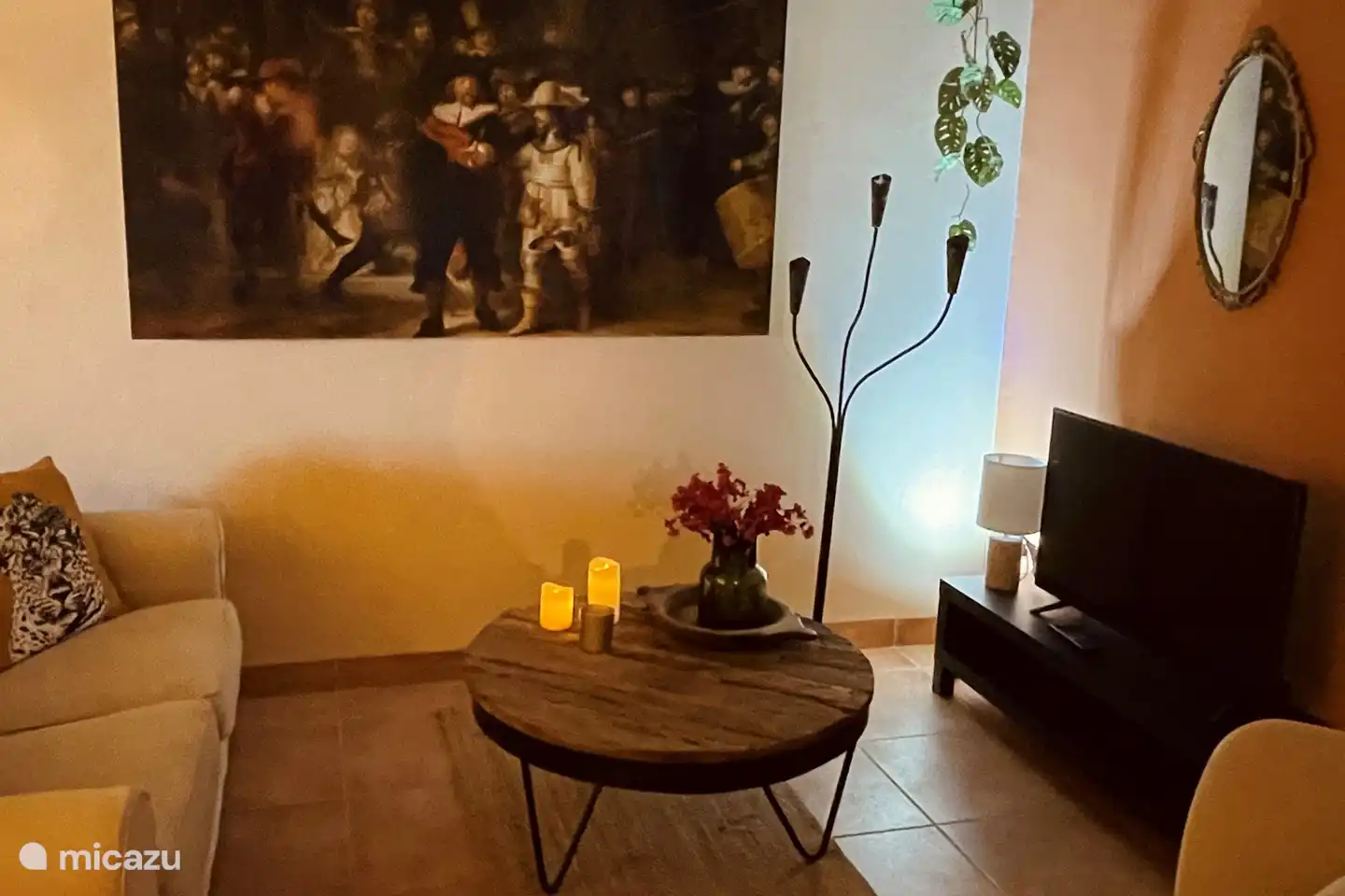 Wohnzimmer-Wohnung mit zwei Schlafzimmern