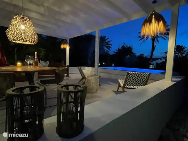 villa en Curazao, Curazao Centro, Piscadera – Invernadero Palmas Curacao ¡El ambiente y la tranquilidad también son fantásticos por la noche!