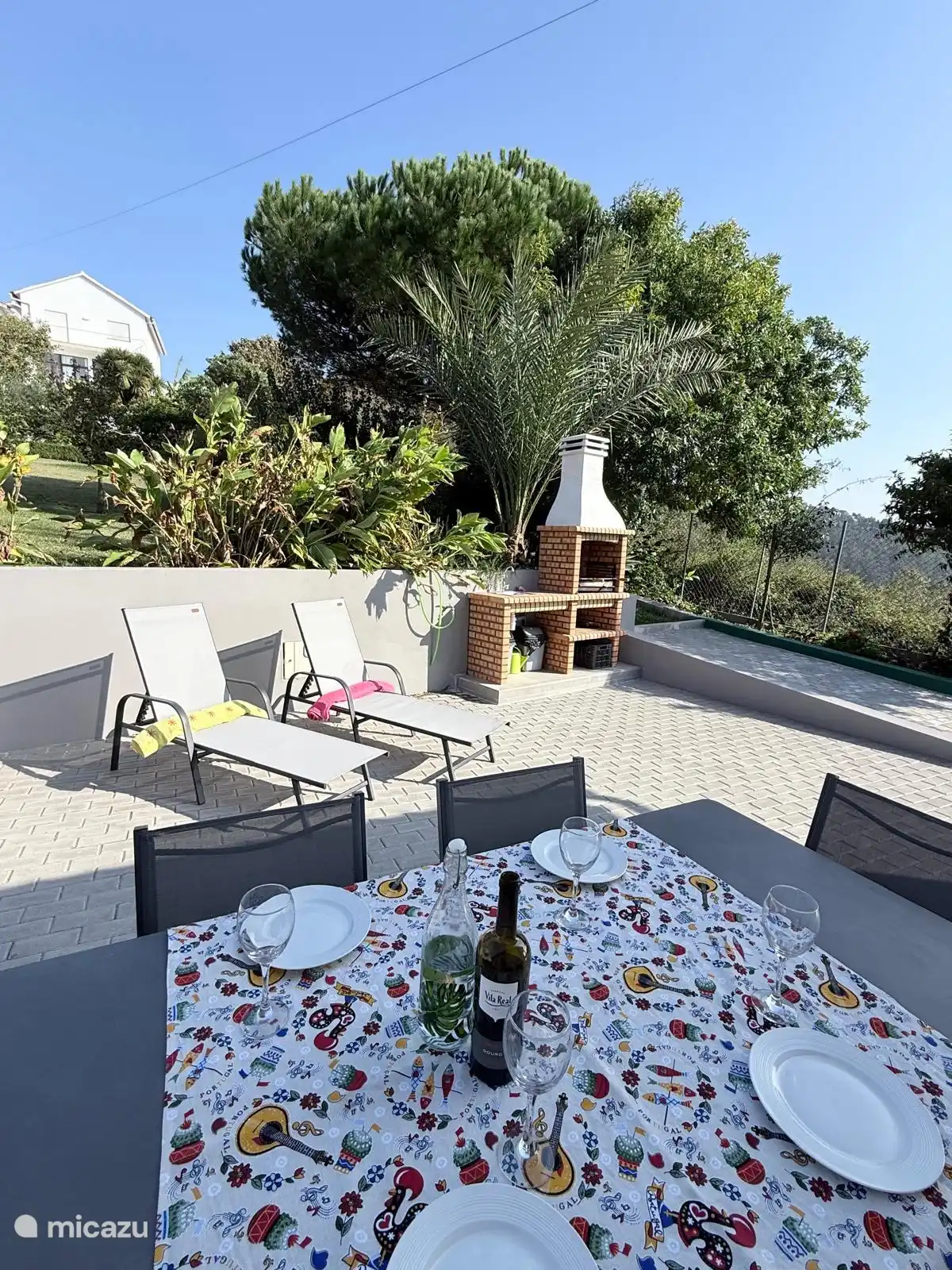 Delicious food on the terrace