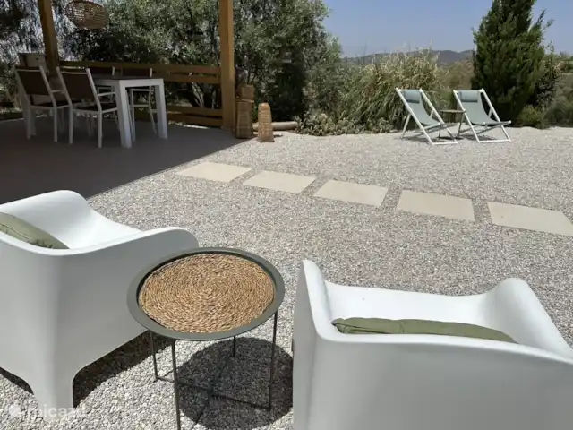 Casa Los Olivos Vista - Chambre Farga | Espagne, Costa Cálida, Aguilas - chambres d'hôtes Belles places au bar avec une belle vue.