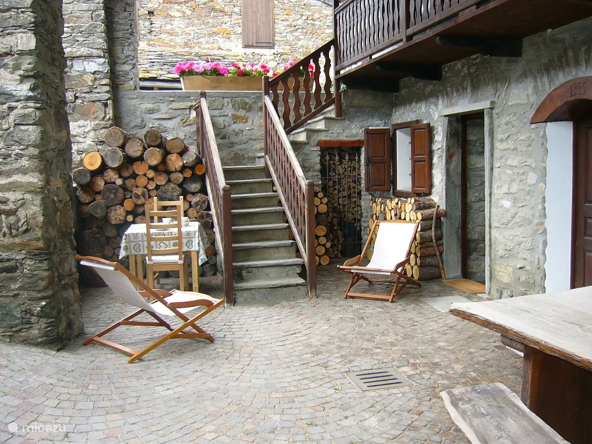 Veranda des Hauses zu Ihrer Verfügung an der Südfassade des Hauses.
